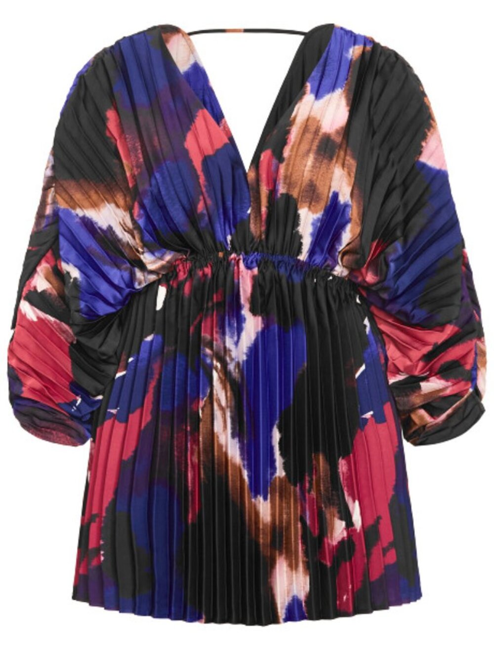 NWT City Chic Chloe Fade Print Pleated Open Back Mini Dress Sz. XXL or 24 - Picture 5 of 12